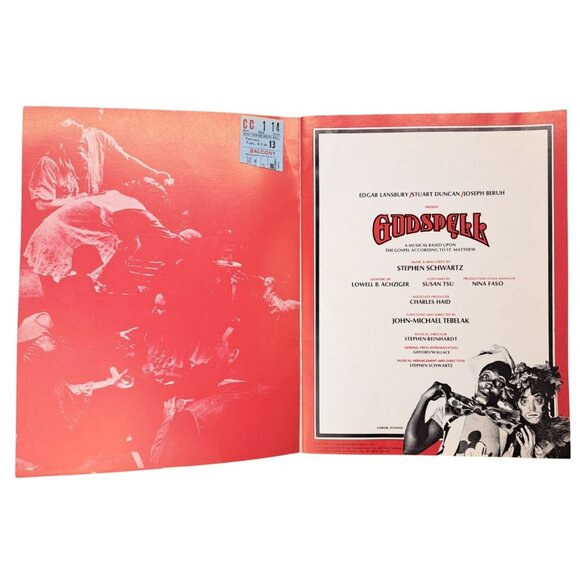 Vintage Godspell Musical Program Ticket 1970s Carpenters Concert Advertisement - Picture 6 of 16